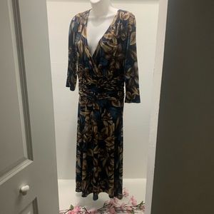 Long Sleeve Floral Dress/Gown